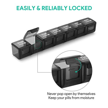 TookMag Monthly Pill Organizer 28 Day Medicine Case