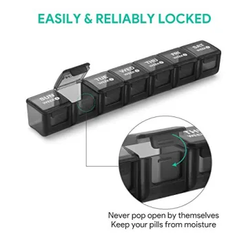 TookMag Monthly Pill Organizer 28 Day Medicine Case