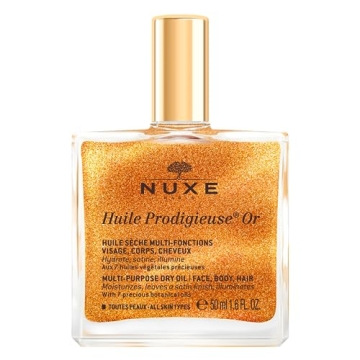 NUXE Huile Prodigieuse Shimmer Oil - Radiant Glow for Face, Body & Hair