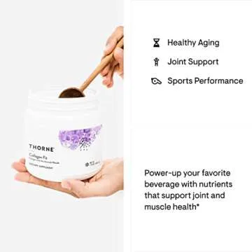 THORNE Collagen Fit - Unflavored Collagen Peptides Powder with Nicotinamide Riboside -15g of Collagen Peptides and 14g Protein per Serving - NSF Certified for Sport - 17.8 Oz - 30 Servings