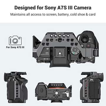Lightweight SmallRig Camera Cage for Sony Alpha 7S III