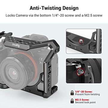 Lightweight SmallRig Camera Cage for Sony Alpha 7S III