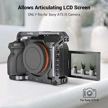 Lightweight SmallRig Camera Cage for Sony Alpha 7S III