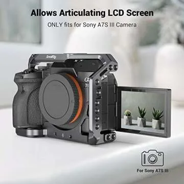 Lightweight SmallRig Camera Cage for Sony Alpha 7S III