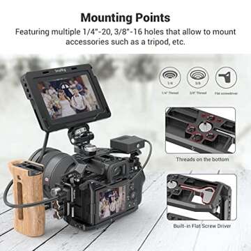 Lightweight SmallRig Camera Cage for Sony Alpha 7S III