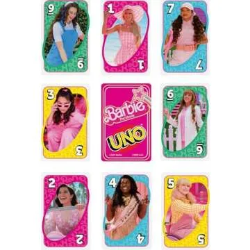 UNO Barbie Edition Card Game for Kids and Adults