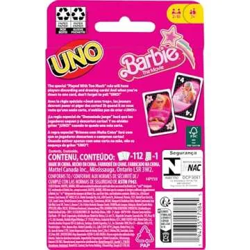UNO Barbie Edition Card Game for Kids and Adults