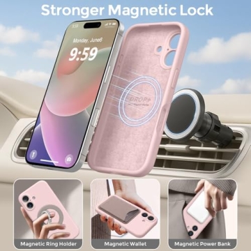 Ktele iPhone 16 Magnetic Case - Premium Soft Silicone