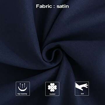 NTBAY Zippered Satin Pillow Cases for Hair and Skin, Luxury King Hidden Zipper Pillowcases Set of 2,...