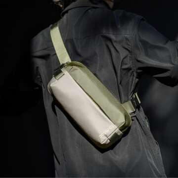 tomtoc Compact EDC Sling Bag, Minimalist Chest Shoulder Backpack Crossbody Bag for Men and Women, Li...