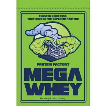 Protein Factory Unflavored Whey Protein Powder 10lb Pack - 25g of Protein with BCAA & Glutamine for ...