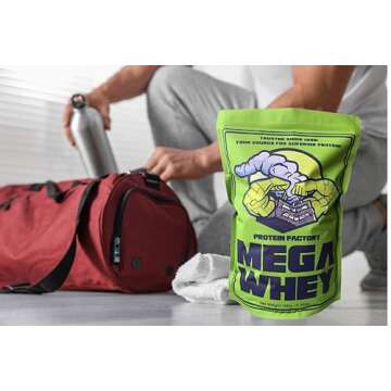 Protein Factory Unflavored Whey Protein Powder 10lb Pack - 25g of Protein with BCAA & Glutamine for Muscle Gain - Low Fat/Plain - 140 Servings - Ideal Flavorless Supplement for Fitness and Nutrition