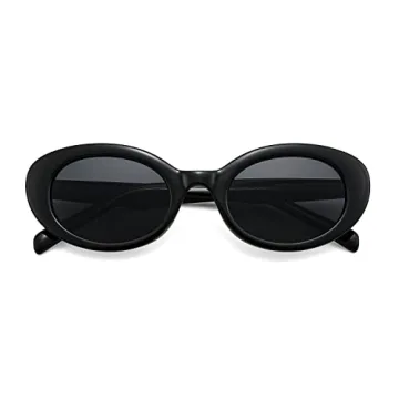 FEISEDY Retro Oval Sunglasses with UV400 Protection
