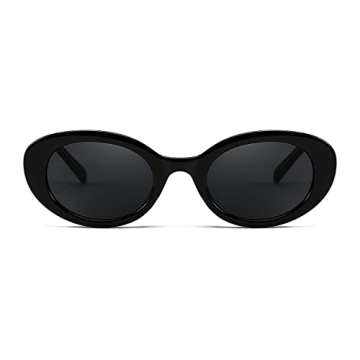 FEISEDY Retro Oval Sunglasses with UV400 Protection