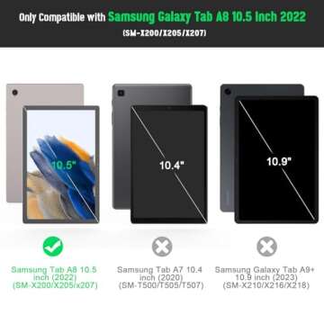 Rantice Galaxy Tab A8 10.5 Case - Shockproof Cover with Kickstand