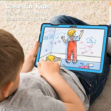 Rantice Galaxy Tab A8 Case with Kickstand, Rugged Protection