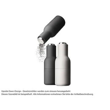 Stylish MENU Bottle Grinders Set - Adjustable Salt & Pepper Mills