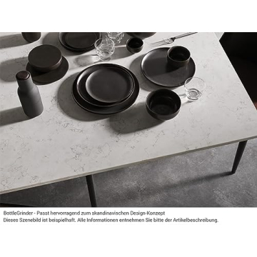 Stylish MENU Bottle Grinders Set - Adjustable Salt & Pepper Mills