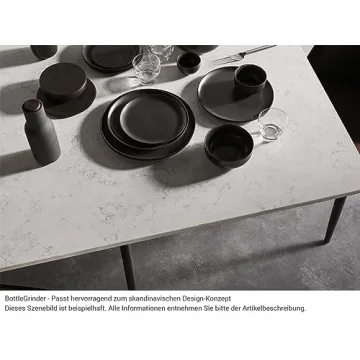 Stylish MENU Bottle Grinders Set - Adjustable Salt & Pepper Mills