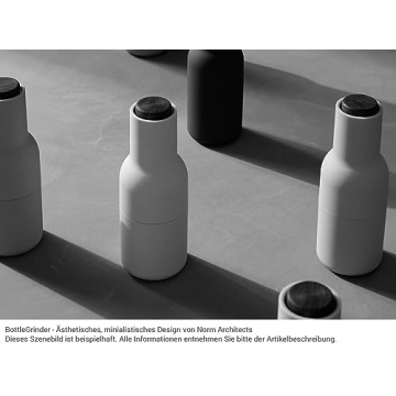 Stylish MENU Bottle Grinders Set - Adjustable Salt & Pepper Mills