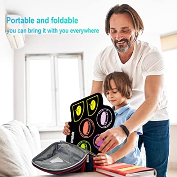 Electric Kids Drum Set with Recording & Light Up Sticks