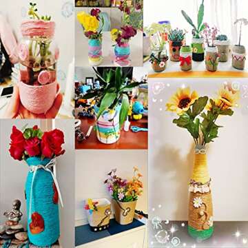 SMART&CASUAL 328Ft Jute Twine String Thin Natural Hemp Twine for Gift Wrapping Craft Plant Garden Christmas Handmade Arts Decoration Packing String Home decor (328 Ft (100M))