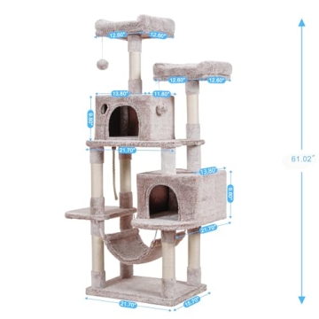Hey-brother Multi-Level Cat Tree for Happy Cats