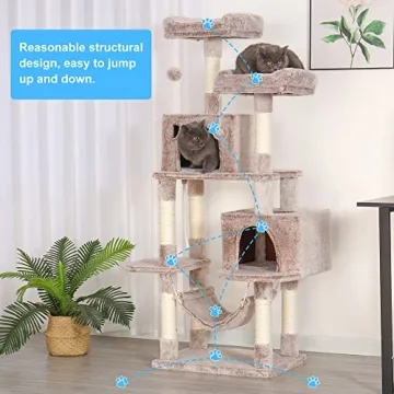 Hey-brother Multi-Level Cat Tree for Happy Cats