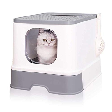 Sfozstra Cat Litter Box with Convenient Cleaning Design