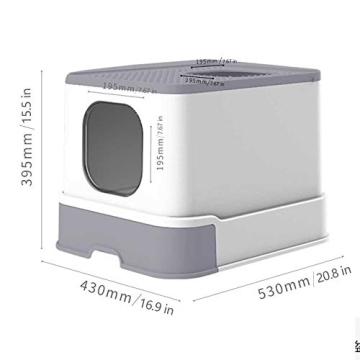 Sfozstra Cat Litter Box with Convenient Cleaning Design