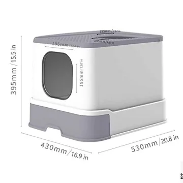 Sfozstra Cat Litter Box with Convenient Cleaning Design