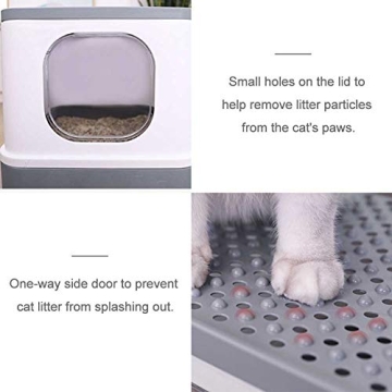 Sfozstra Cat Litter Box with Convenient Cleaning Design