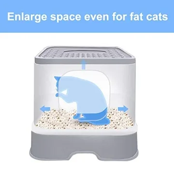 Sfozstra Cat Litter Box with Convenient Cleaning Design