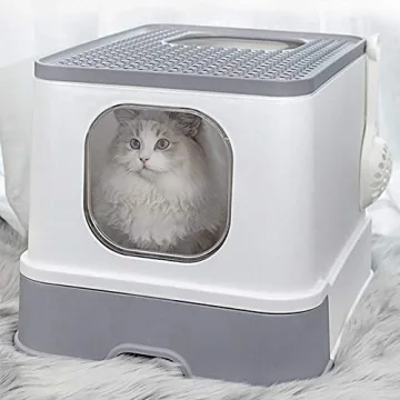 Sfozstra Cat Litter Box with Convenient Cleaning Design