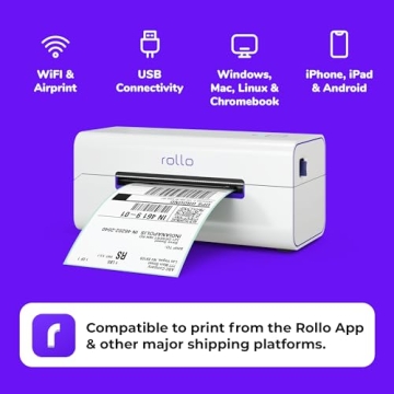 Rollo Wireless Label Printer for E-commerce Shipping Efficiency