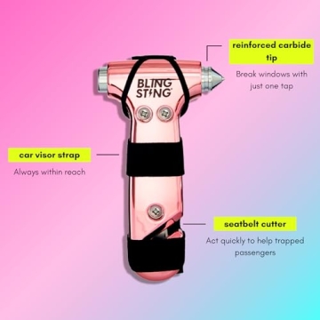 Blingsting Safety Hammer Emergency Tool with Stylish Design