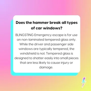 Blingsting Safety Hammer Emergency Tool with Stylish Design