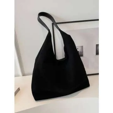 Stylish Vintage Suede Tote Bag for Women - Autumn 2024 Collection