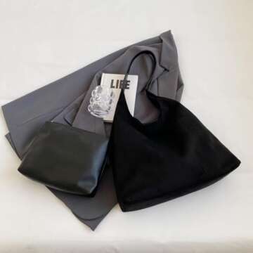 Stylish Vintage Suede Tote Bag for Women - Autumn 2024 Collection