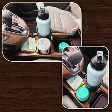 Car Cup Holder Expander for 32-40 oz Bottles in Black