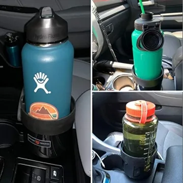 Car Cup Holder Expander for 32-40 oz Bottles in Black