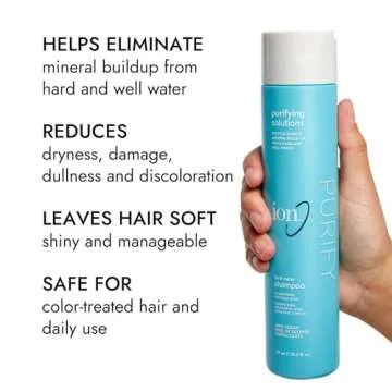 ion Purifying Solutions Hard Water Shampoo, Gentle Cleansing For All Hair Types, Prevents Hard Water Buildup, 10.5 oz.