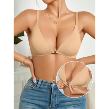 COZYEASE Women's Seamless Wireless Bra - Comfortable & Stylish