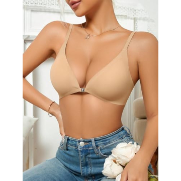 COZYEASE Women's Seamless Wireless Bra - Comfortable & Stylish