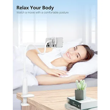 Tryone Gooseneck Phone Holder Stand for Hands-Free Use