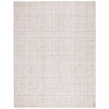 SAFAVIEH Abstract Collection Area Rug - 8' x 10', Ivory & Beige, Handmade Wool & Viscose, Ideal for High Traffic Areas in Living Room, Bedroom (ABT141D)