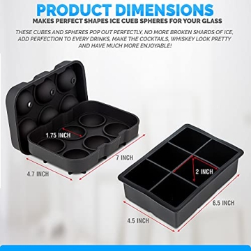 ZALIK Silicone Ice Tray - Perfect for Stylish Cocktails