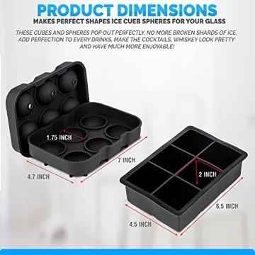 ZALIK Silicone Ice Tray - Perfect for Stylish Cocktails