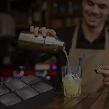 Large Ice Cube Tray with Removable Lid for Perfect Drinks