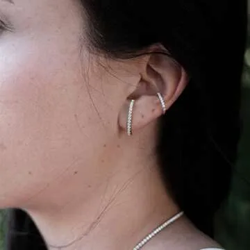 Stylish Non-Pierced Rose Gold Ear Cuffs Set of 2